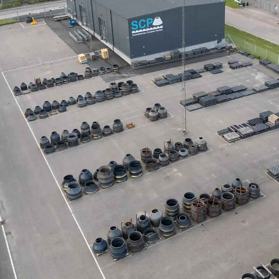 Drohnenaufnahme des SCP-Lagers